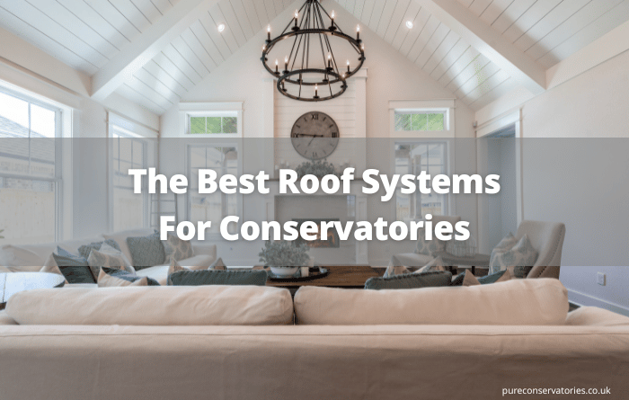 Roof systems for conservatories