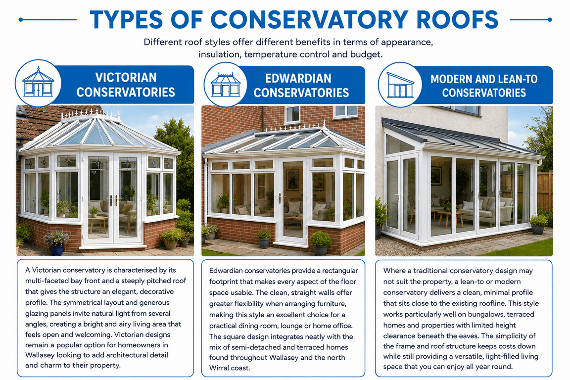 Types of conservatory roof