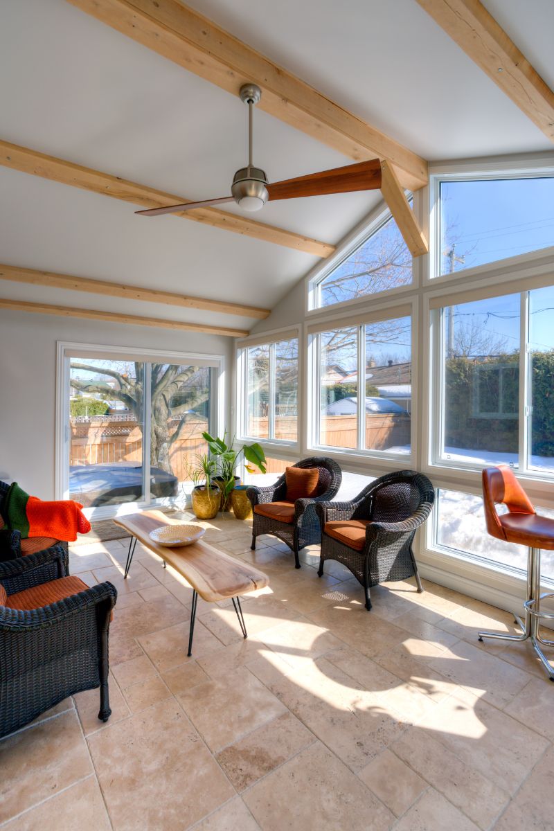 Conservatory used as an all-year-round living space