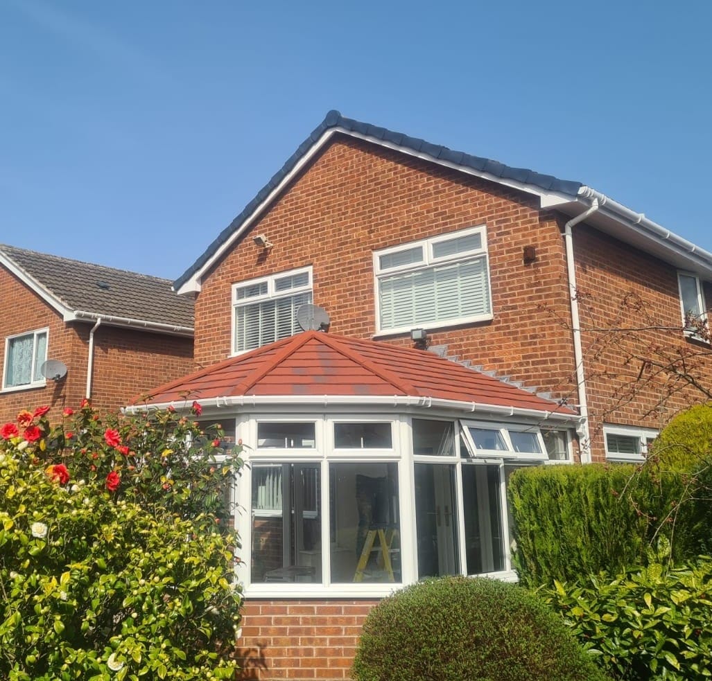 Bright conservatory interior with natural light from a Guardian warm roof system